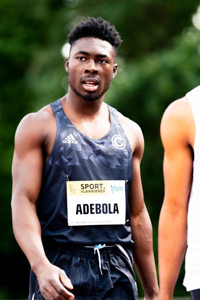 James Adebola (SCC Berlin) am 28.05.2022 waehrend der World Athletics Continental Tour IFAM Oordegem in Oordegem